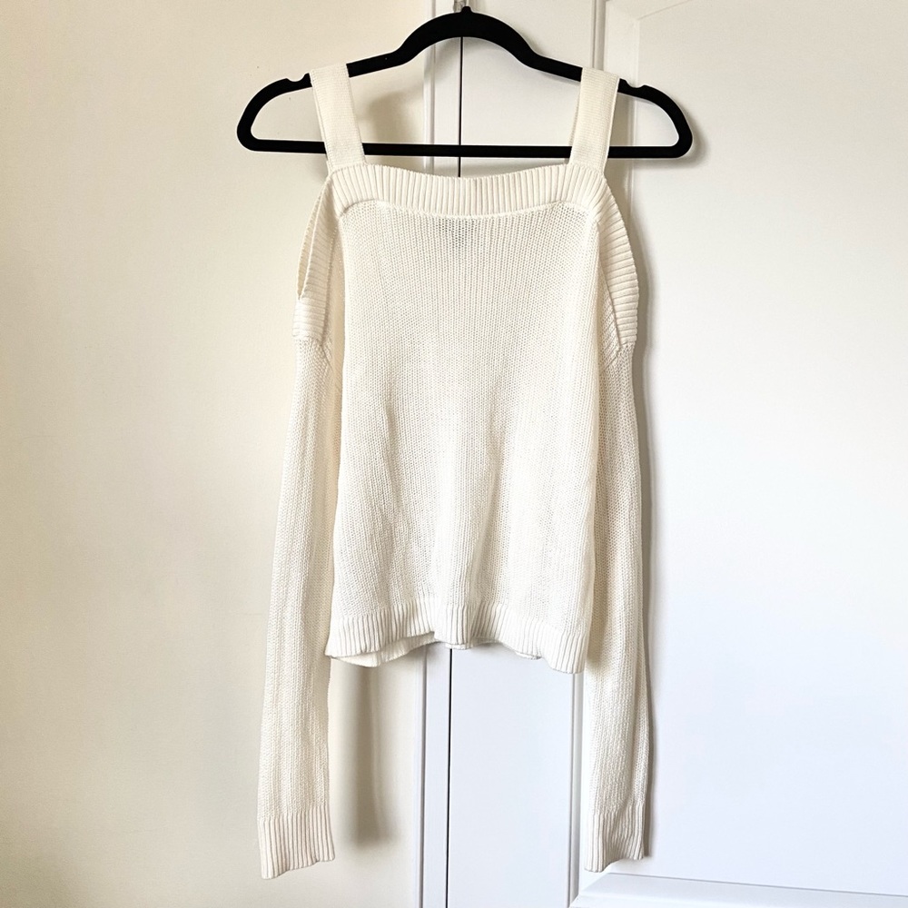 Express Sweater Shoulder Straps White/Cream